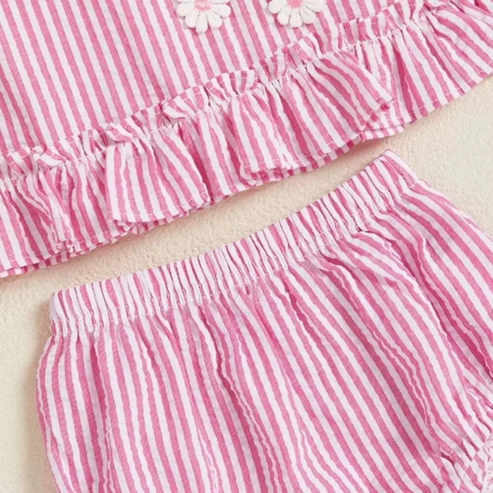 Cherry Baby Girls Tunic & Bloomers Outfit Set